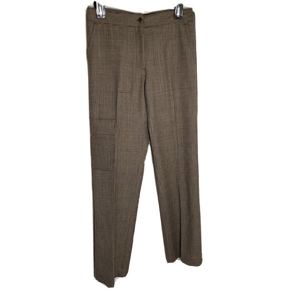 Vtg Lilly Pulitzer Wool Blend‎ Houndstooth Trousers Pants Size 2 Light Academia